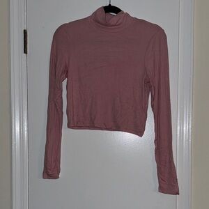 Aritzia Wilfred Mauve Long Sleeve Tee